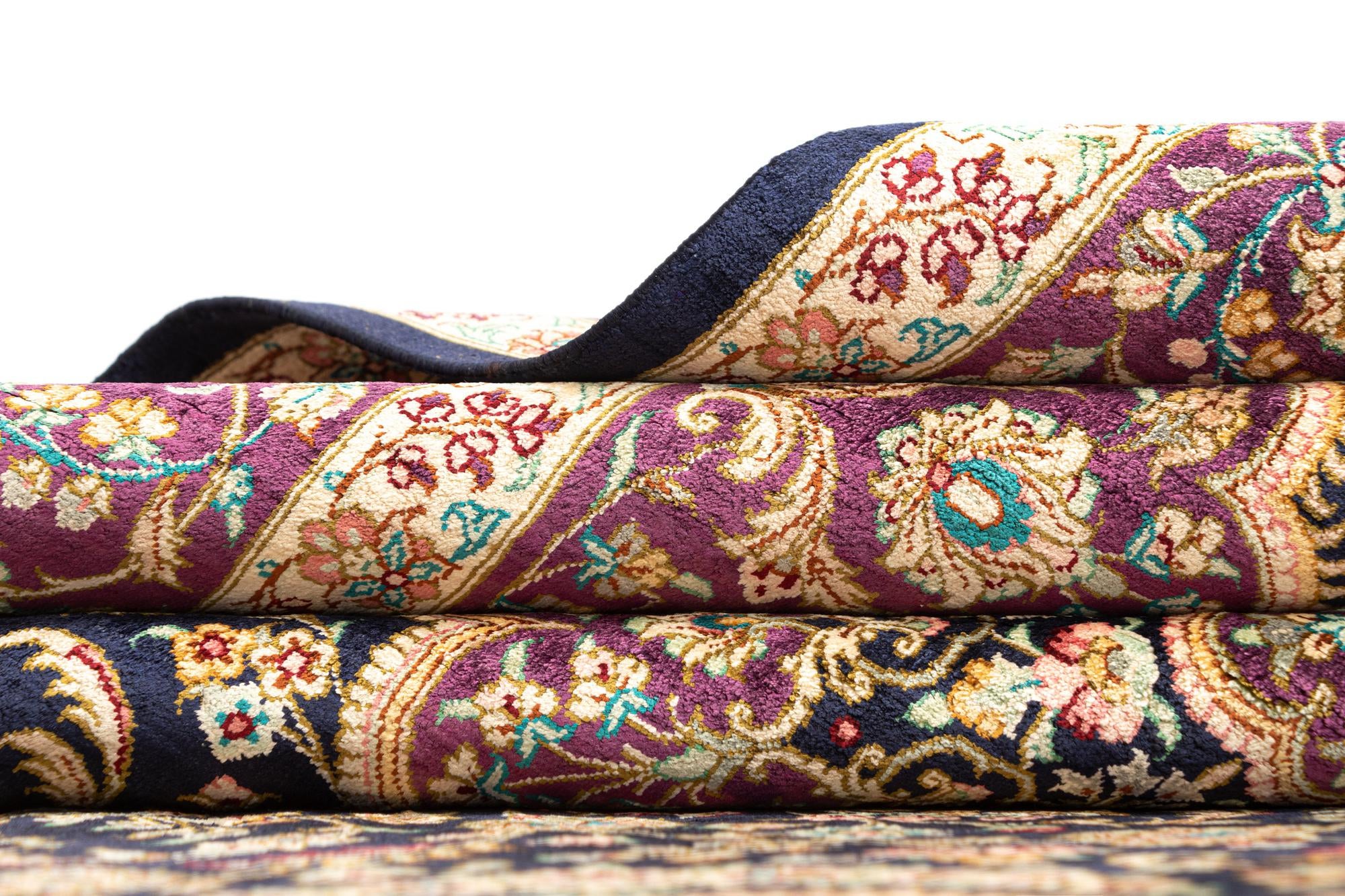 4' 4 x 6' 6 Ghom Silk Rug