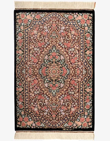 1' 11 x 2' 11 Ghom Silk Rug
