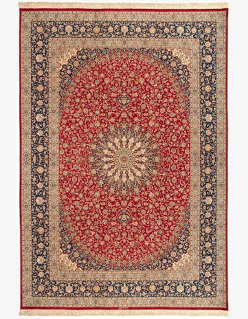8' 1 x 11' 6 Ghom Silk Rug