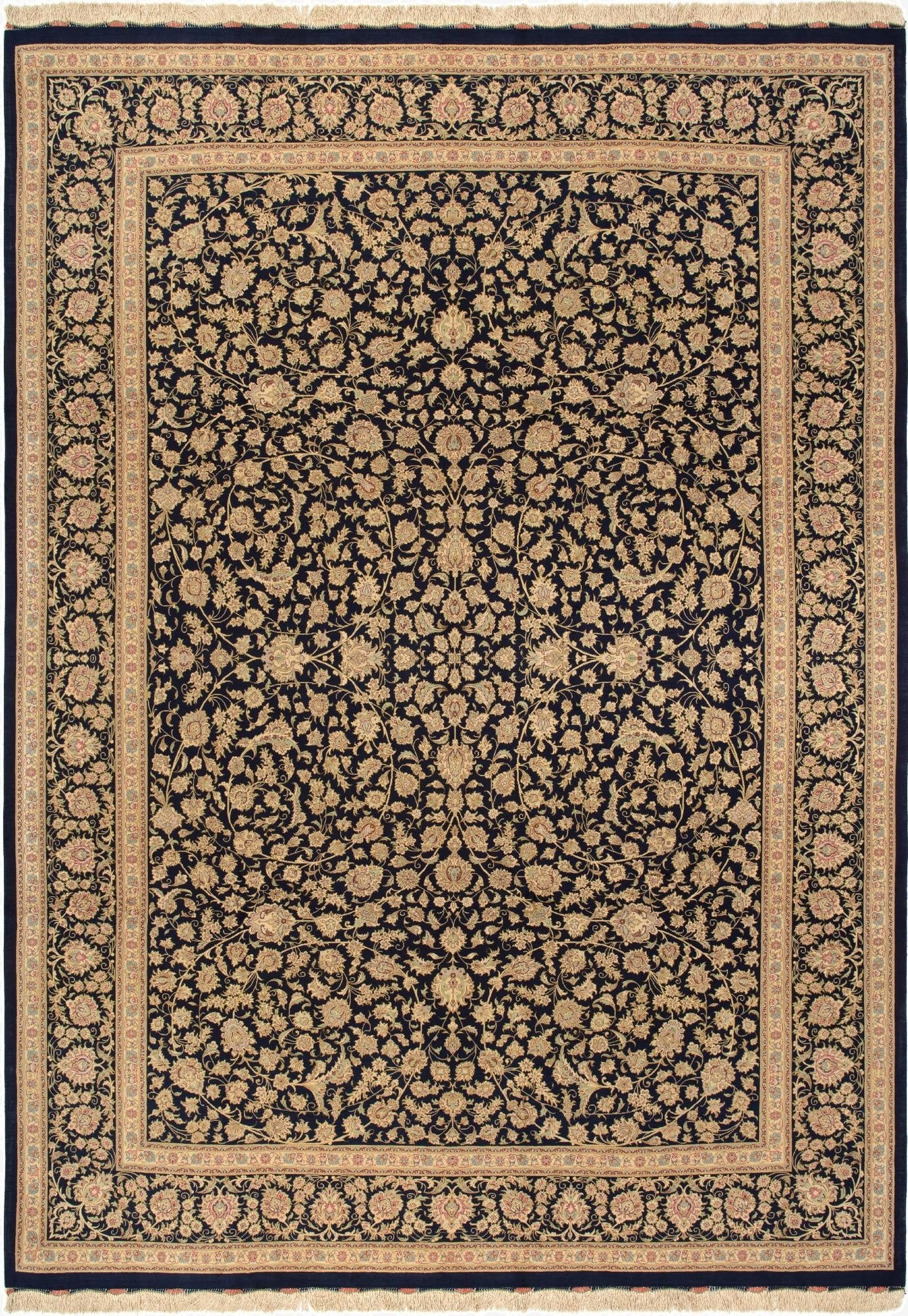 7' 11 x 11' 1 Ghom Silk Rug