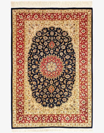 2' 7 x 4' Ghom Silk Rug