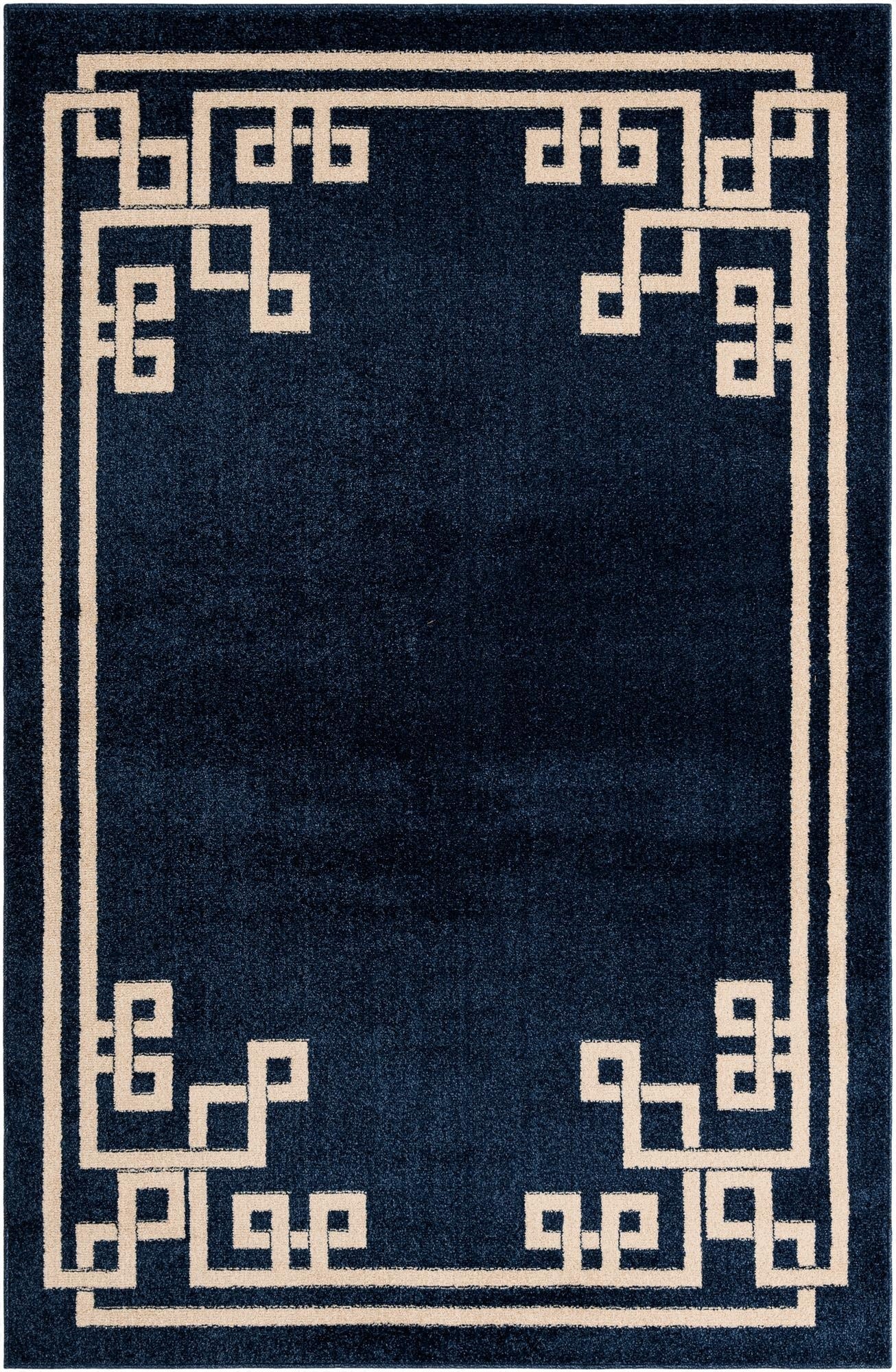 5' 3 x 8' Greek Key Rug