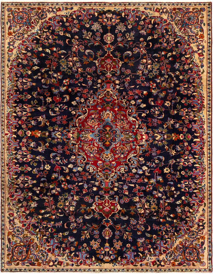 Detail image of 6' 11 x 10' Hamedan Wool Rug