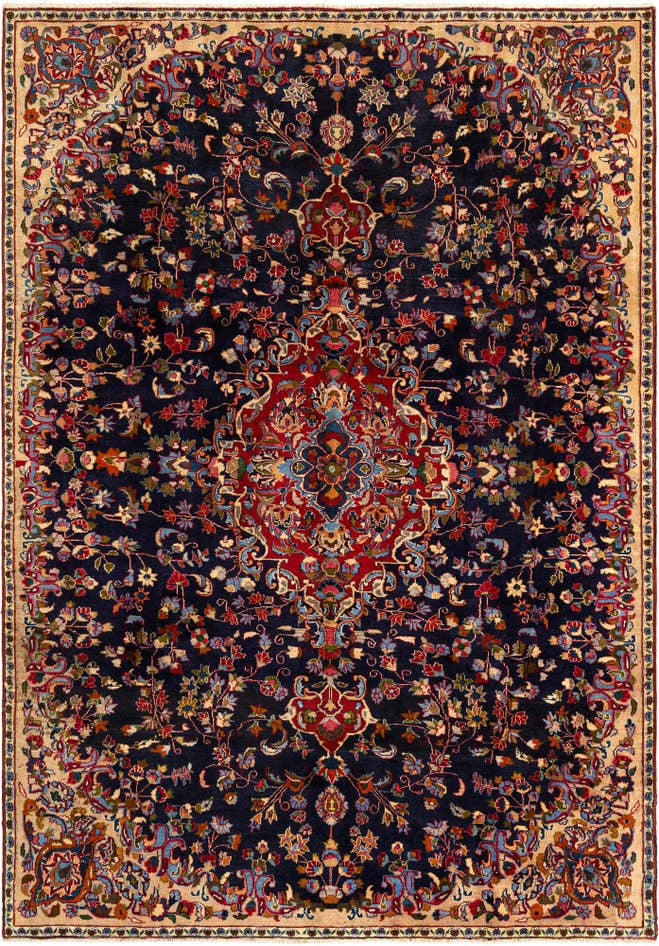 Detail image of 6' 11 x 10' Hamedan Wool Rug