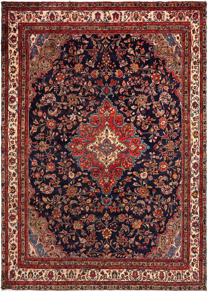 9' 7 x 12' 11 Hamedan Wool Rug
