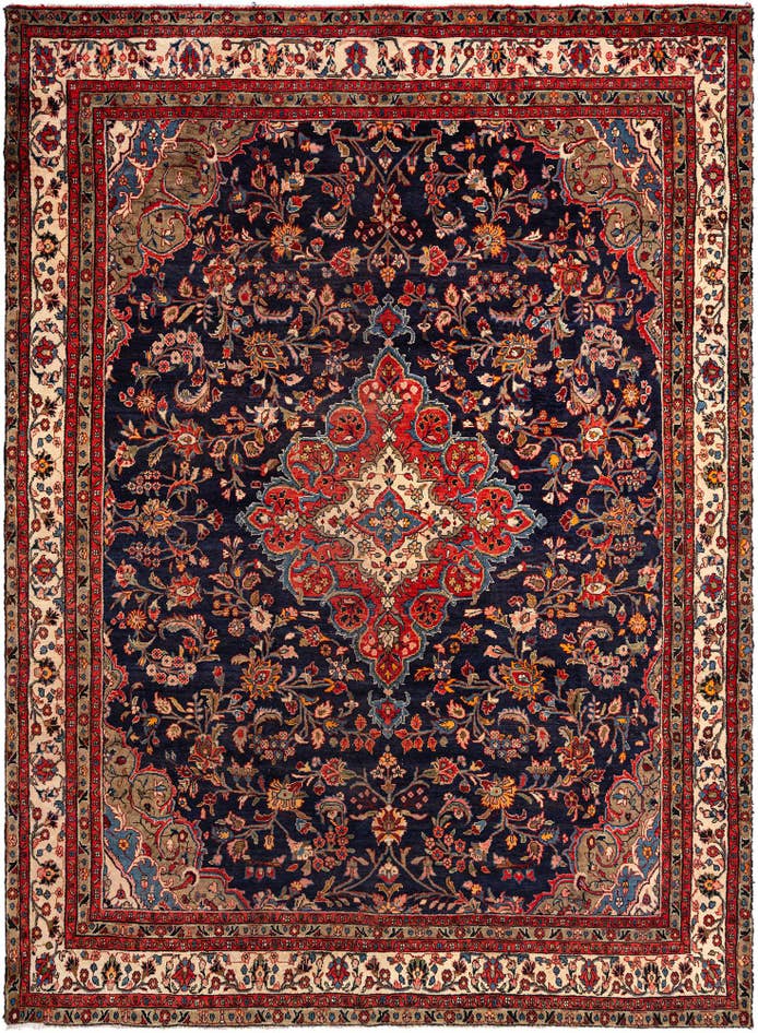 Detail image of 9' 7 x 12' 11 Hamedan Wool Rug