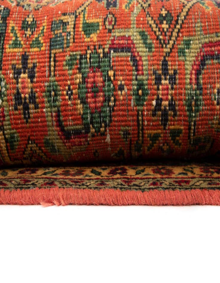 Detail image of 6' 6 x 9' 9  Hand Knotted Herati Persian Wool Rug