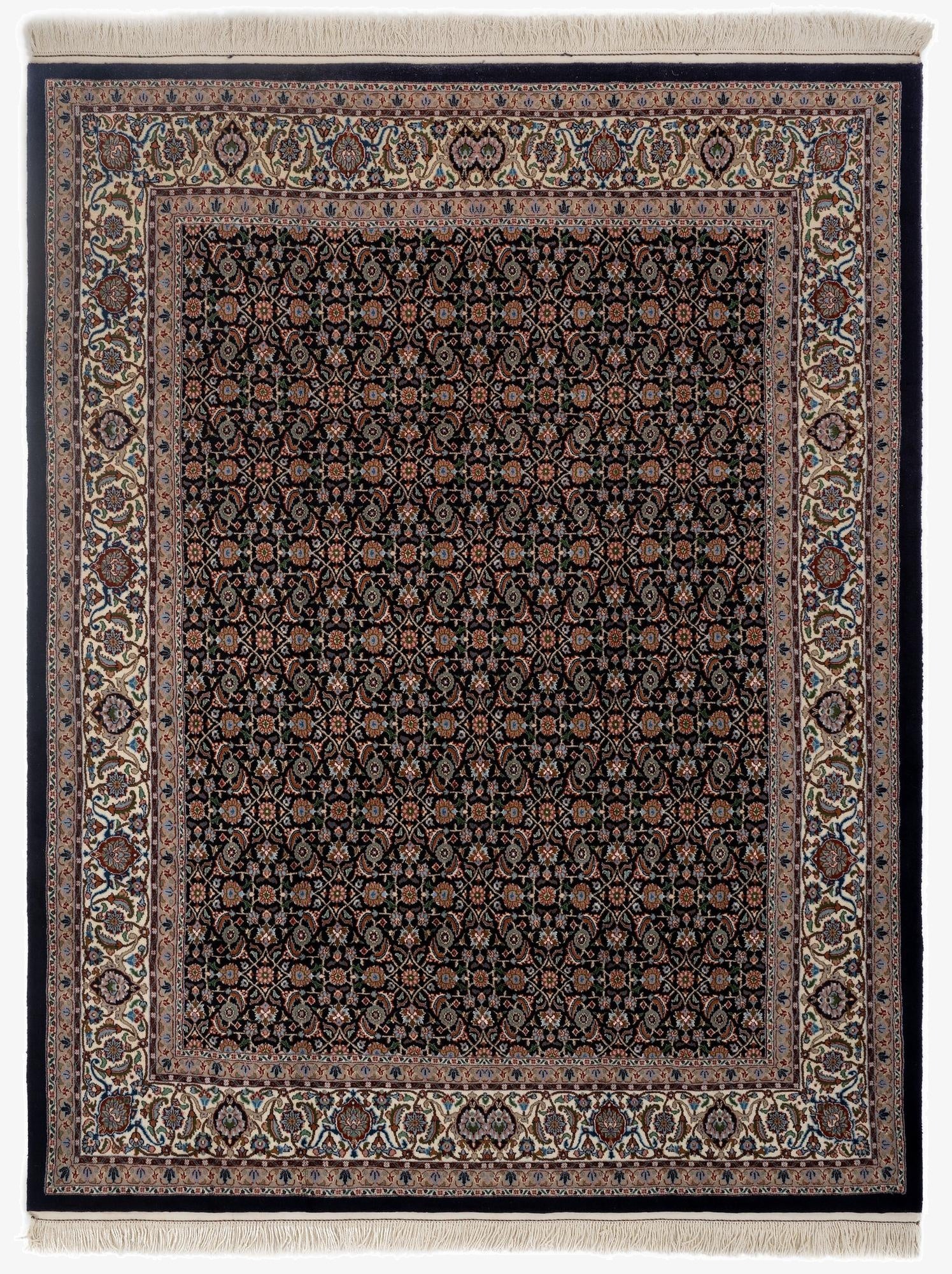 6' 9 x 9' Indo Herati Wool Rug