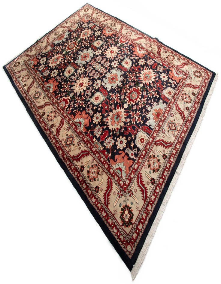 Detail image of 8' 2 x 11' 11  Hand Knotted Indo Tabriz Wool Rug