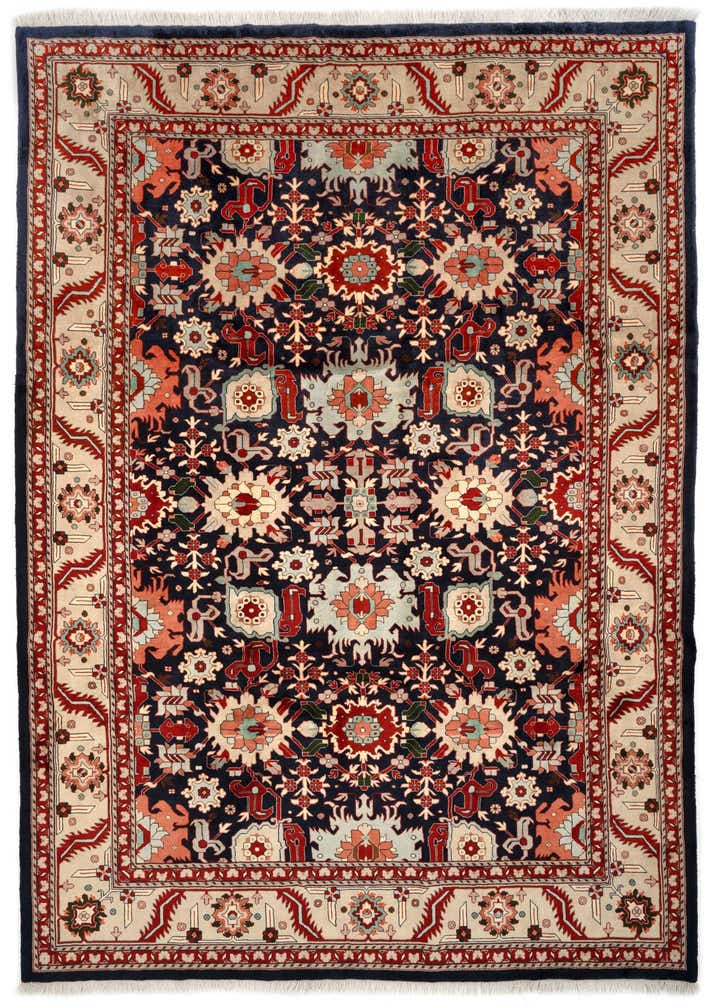 8' 2 x 11' 11 Hand Knotted Indo Tabriz Wool Rug
