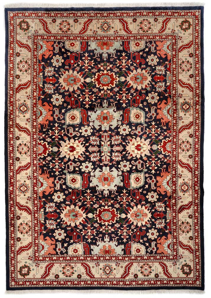 8' 2 x 11' 11 Hand Knotted Indo Tabriz Wool Rug