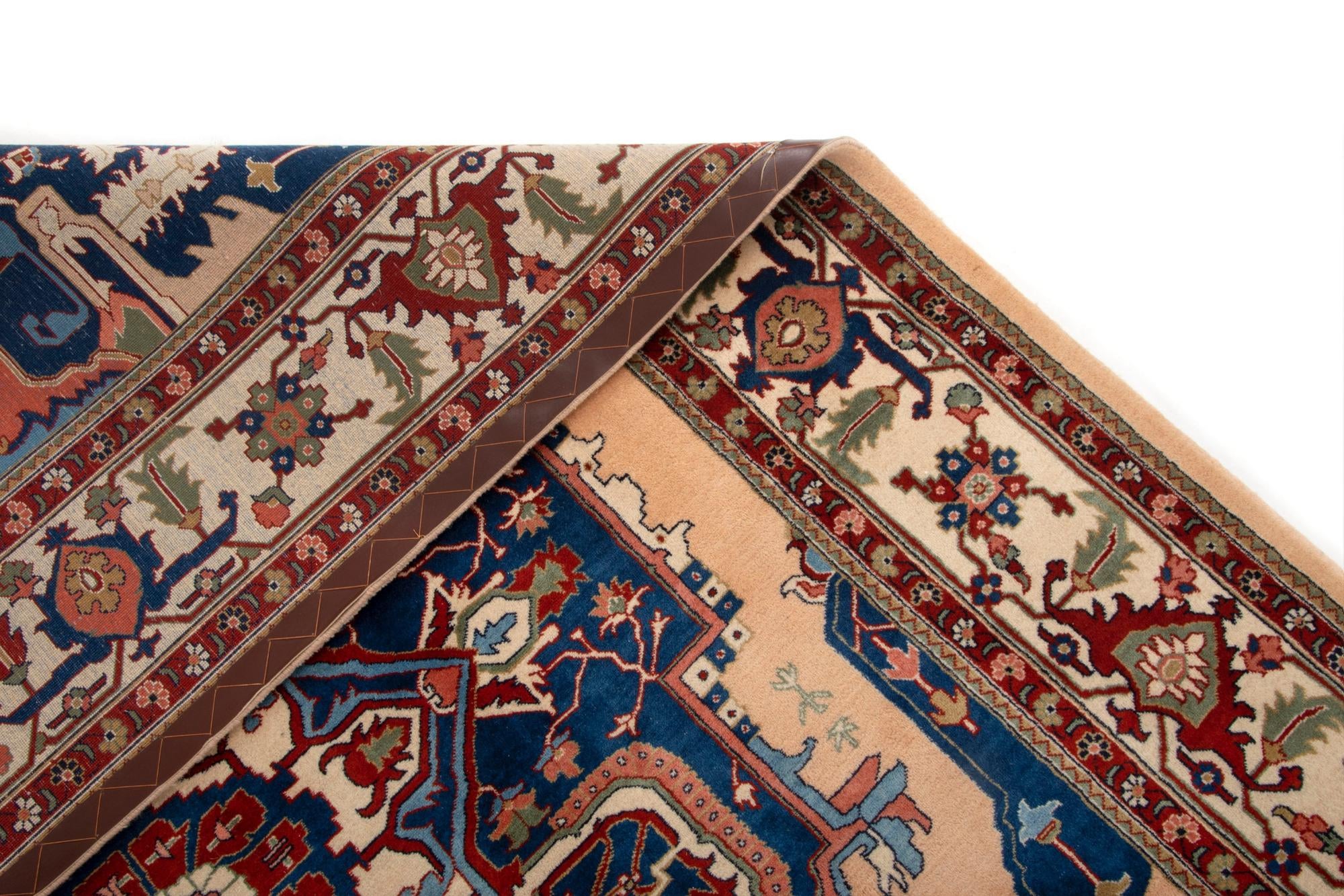 6' 7 x 9' 8 Hand Knotted Indo Tabriz Wool Rug
