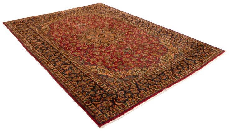 Detail image of 9' 10 x 12' 10 Hand Knotted Isfahan Persian Wool Rug