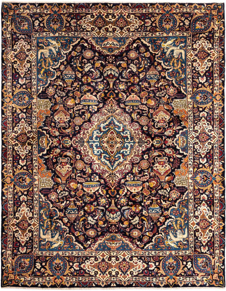 Detail image of 9' 9 x 12' 10 Kashan Wool Rug