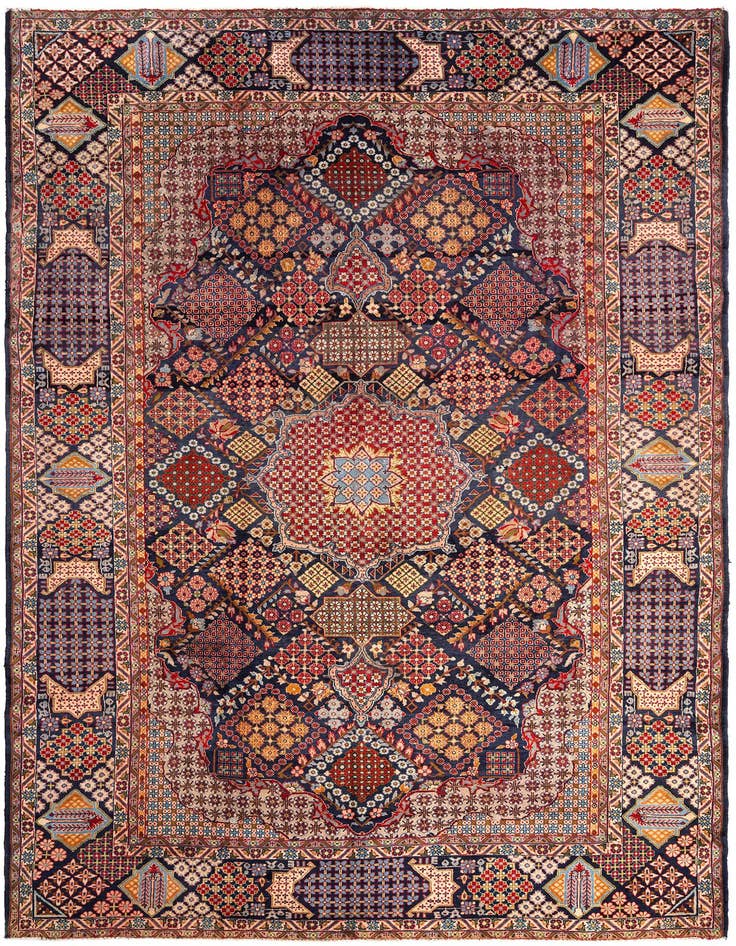 Detail image of 9' 6 x 13' 1 Kashan Wool Rug