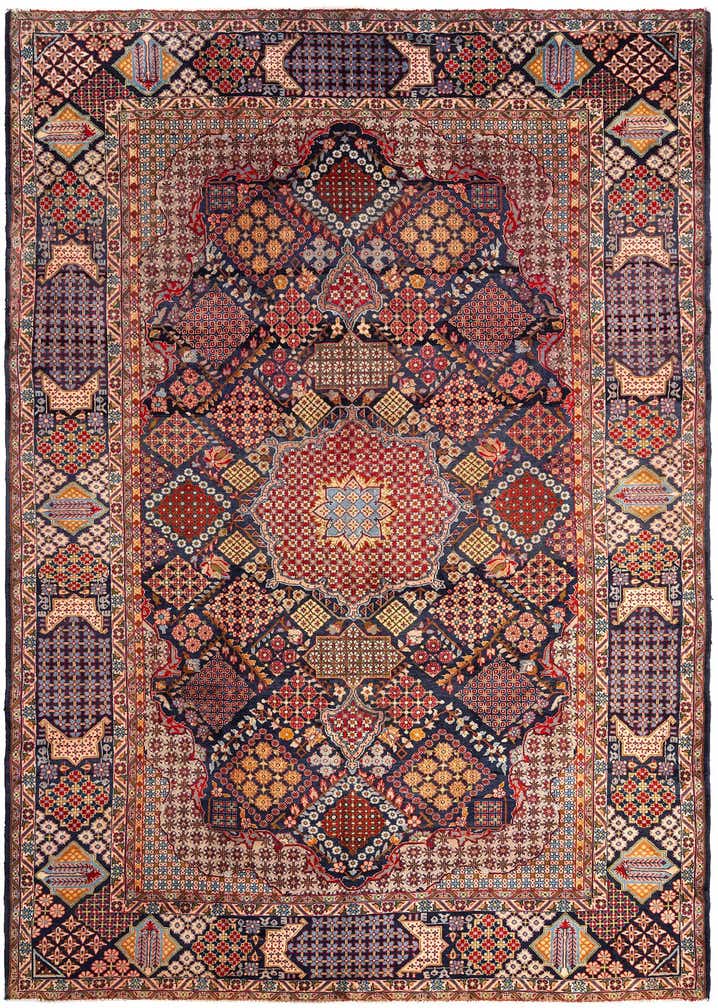 9' 6 x 13' 1 Kashan Wool Rug