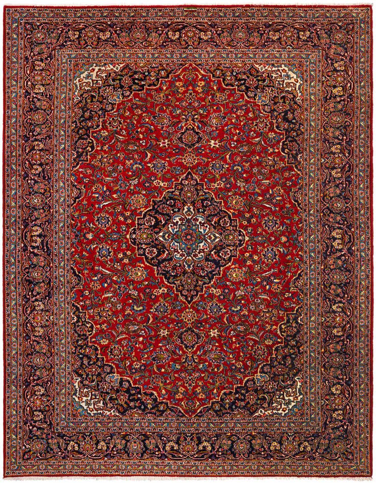 Detail image of 9' 11 x 12' 7 Kashan Wool Rug