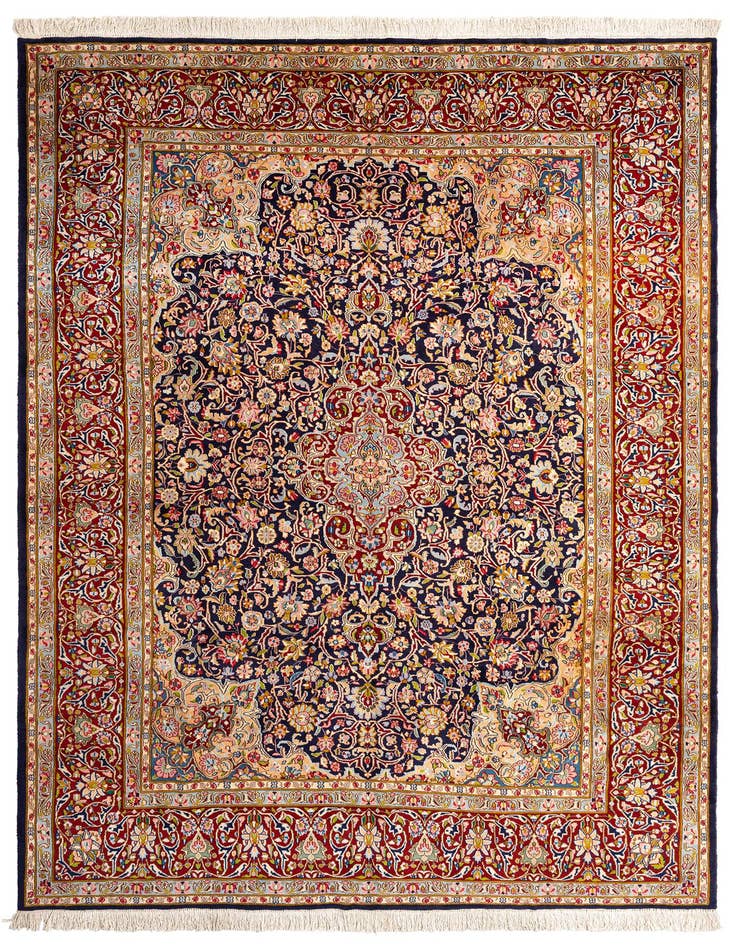 Detail image of 9' 9 x 13' 6 Kashan Wool Rug