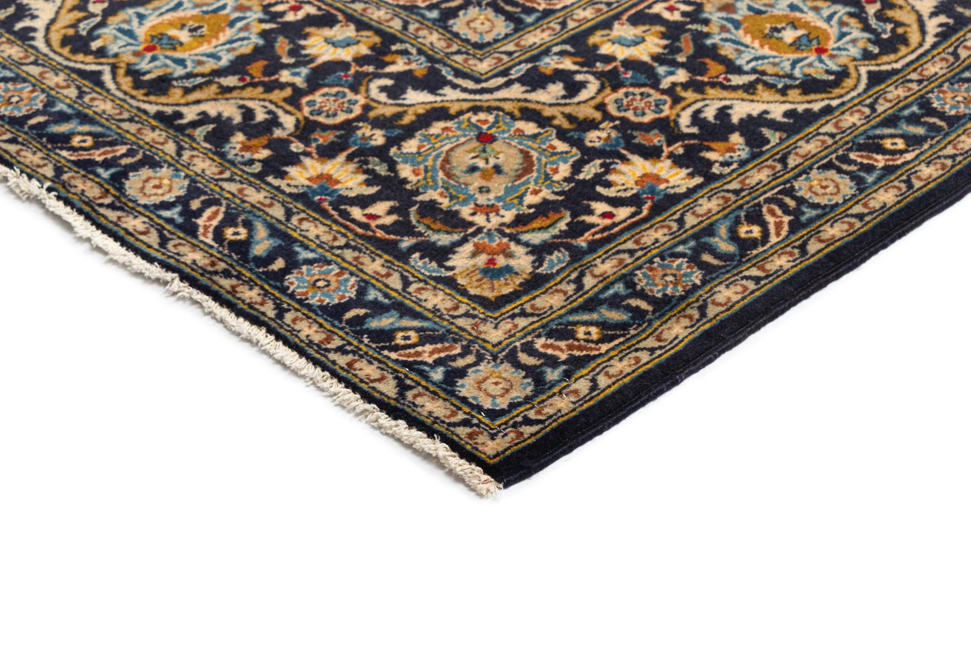 9' x 12' 6 Kashan Wool Rug