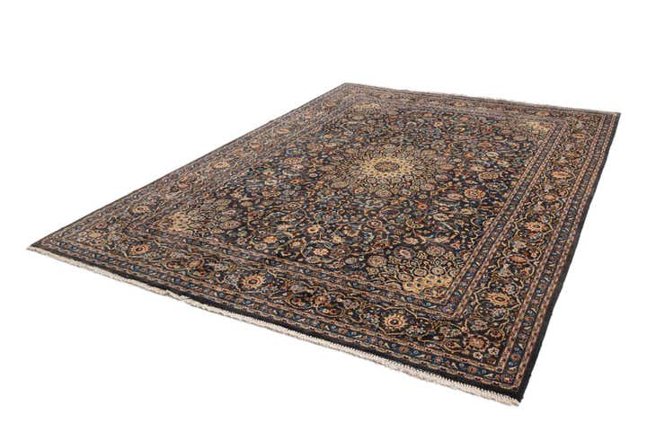 9' 9 x 13' 6 Kashan Wool Rug