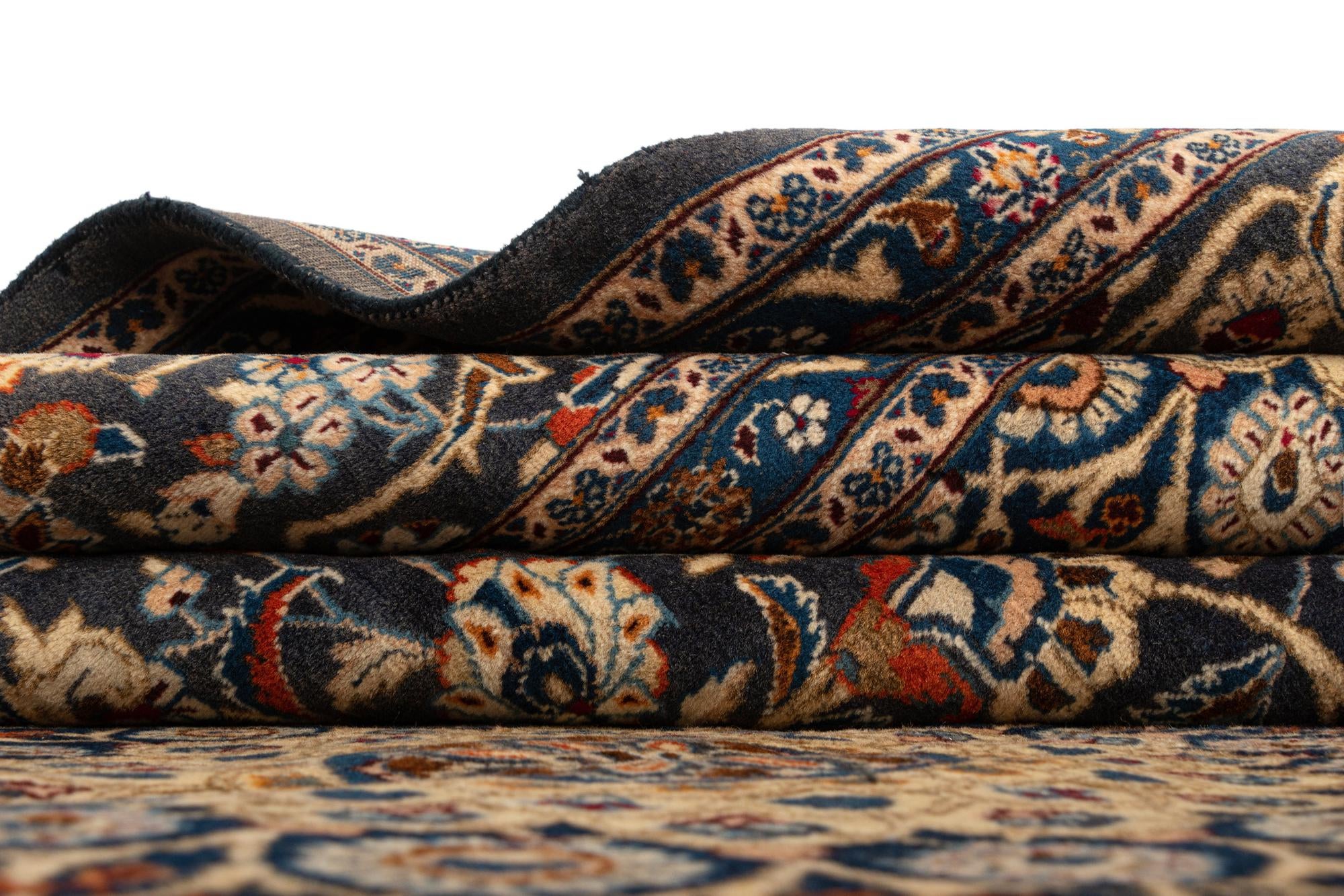 9' 9 x 13' 6 Kashan Wool Rug