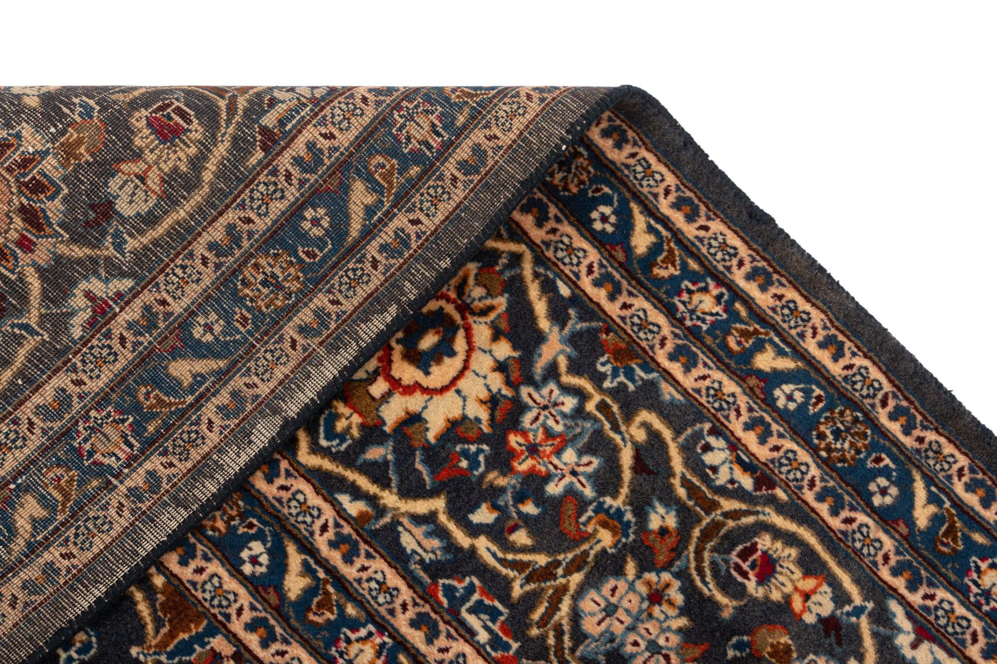 9' 9 x 13' 6 Kashan Wool Rug