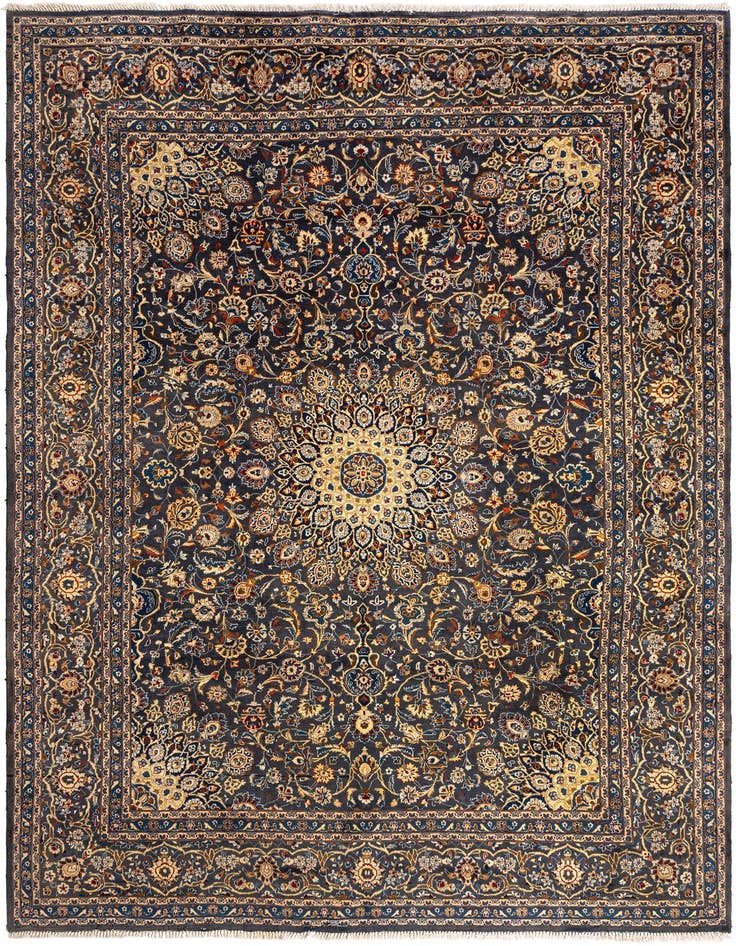 Detail image of 9' 9 x 13' 6 Kashan Wool Rug