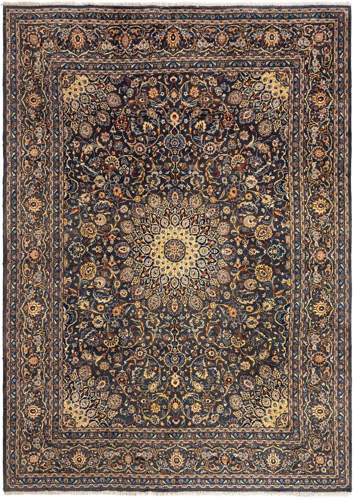 9' 9 x 13' 6 Kashan Wool Rug