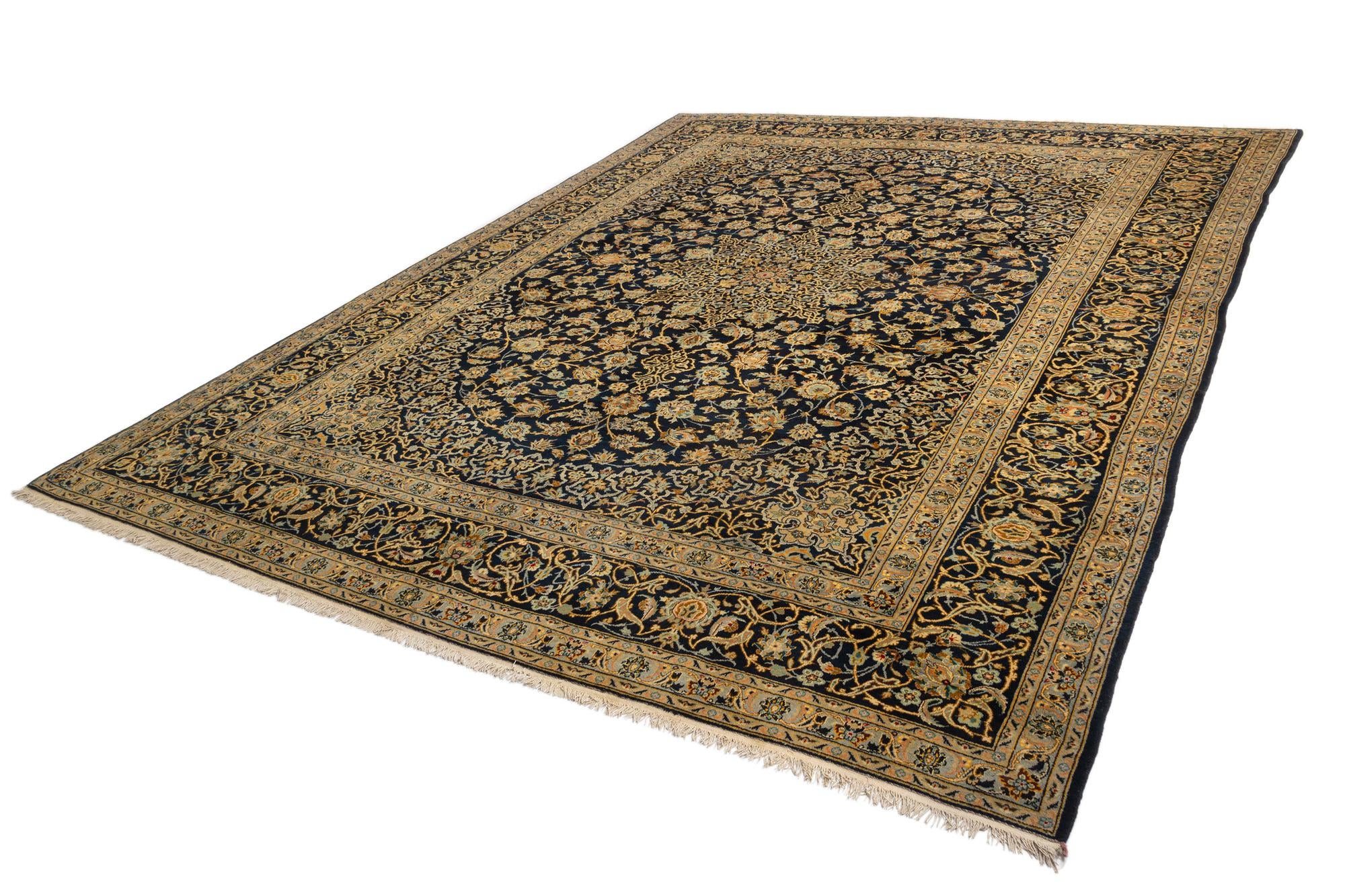 10' 6 x 14' 1 Kashan Wool Rug
