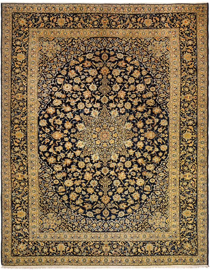 Detail image of 10' 6 x 14' 1 Kashan Wool Rug