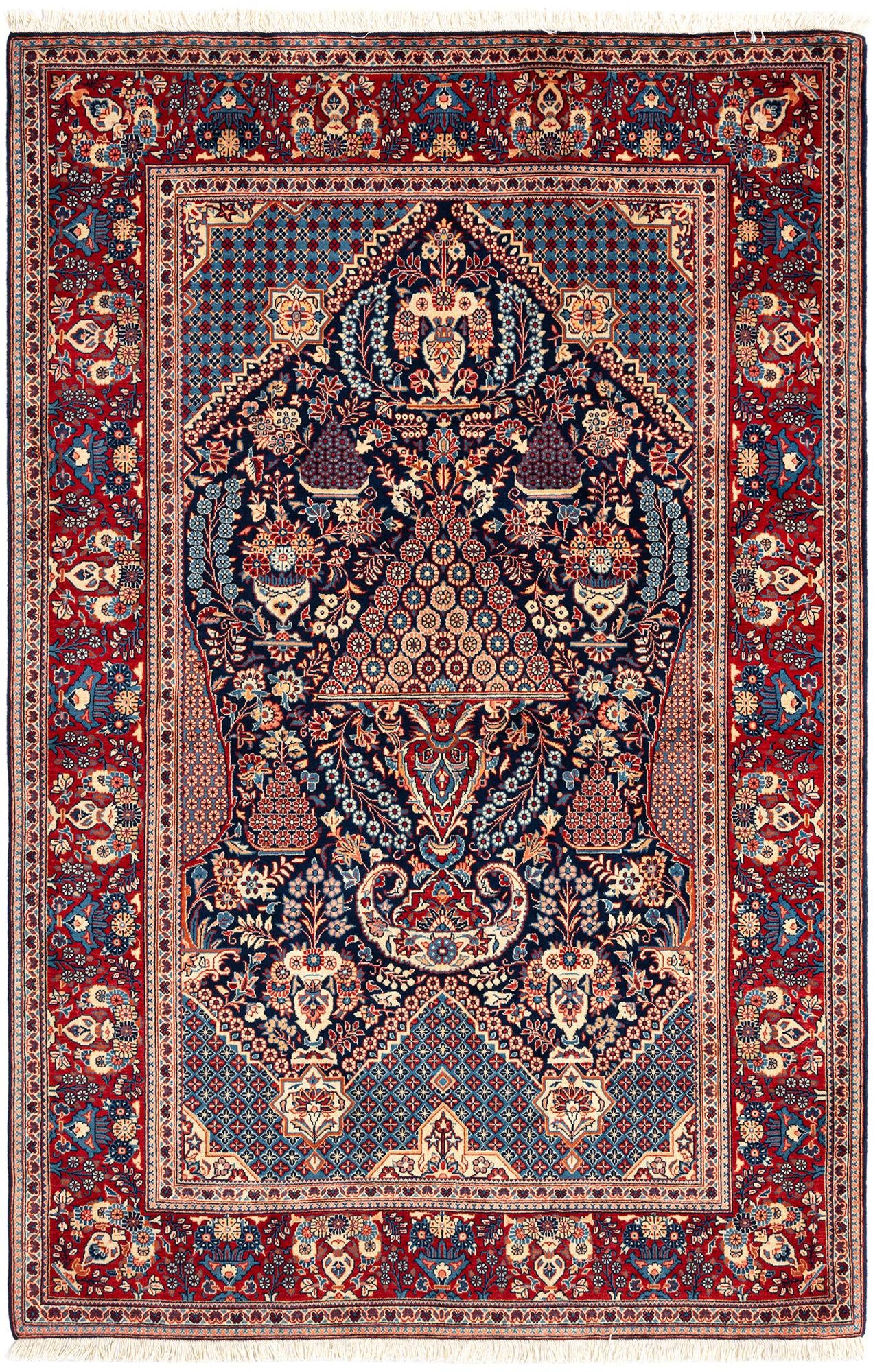 4' 6 x 6' 10 Kashan Wool Rug