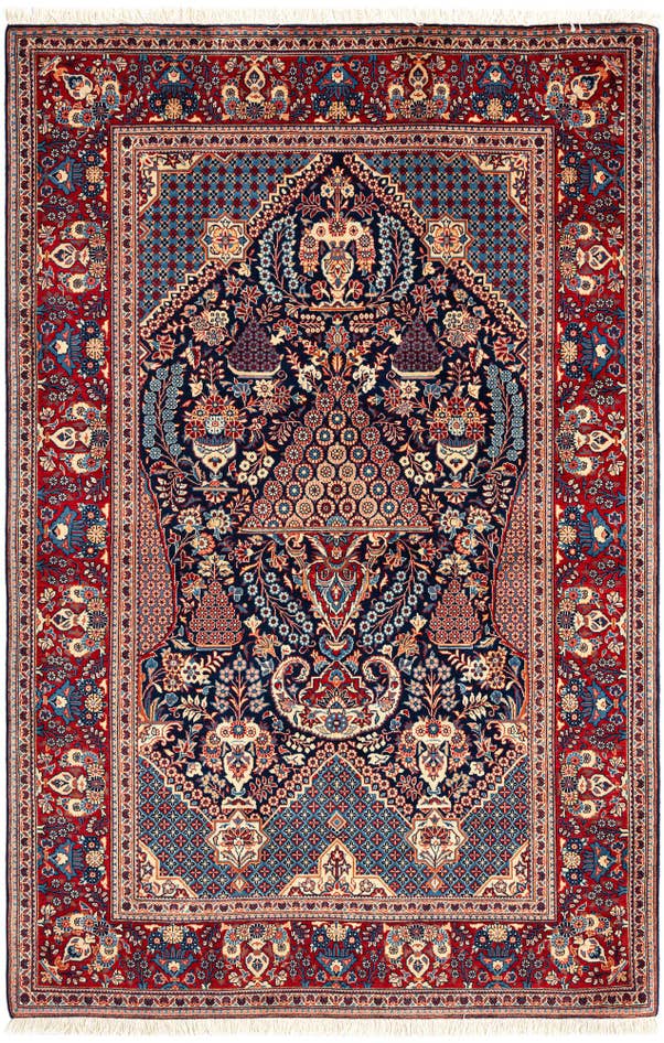Detail image of 4' 6 x 6' 10 Kashan Wool Rug