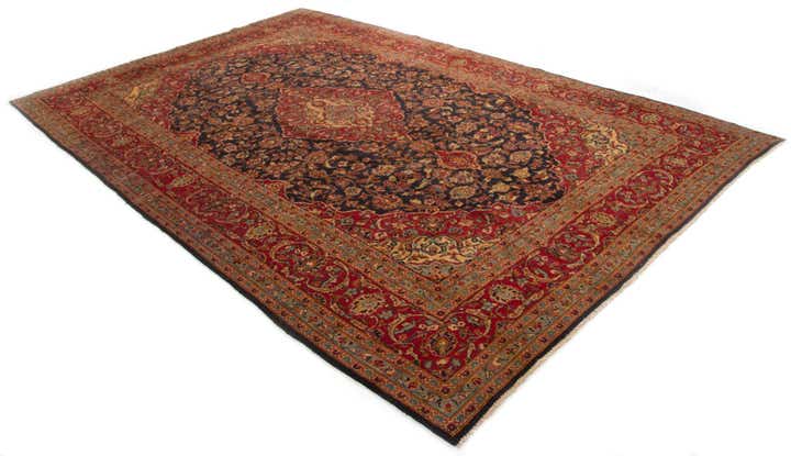 255cm x 395cm Handgeknüpft Kashan Persisch Wolle Teppich