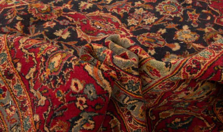 255cm x 395cm Handgeknüpft Kashan Persisch Wolle Teppich