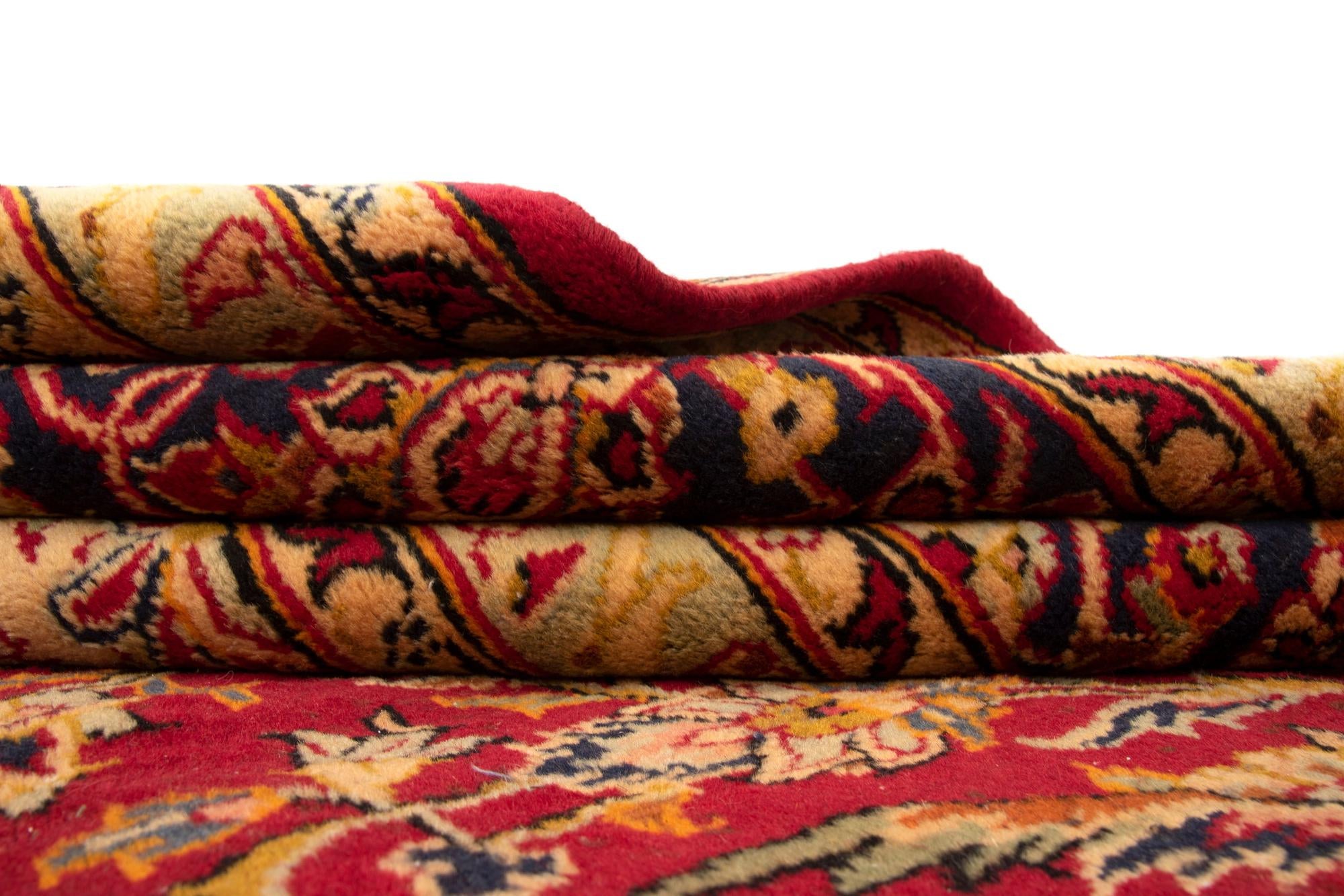 9' 9 x 13' Hand Knotted Kashan Persian Wool Rug
