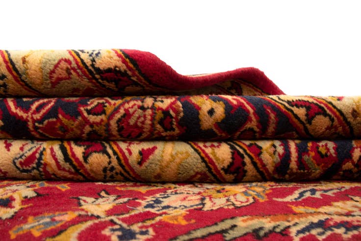 Detail image of 9' 9 x 13' Hand Knotted Kashan Persian Wool Rug