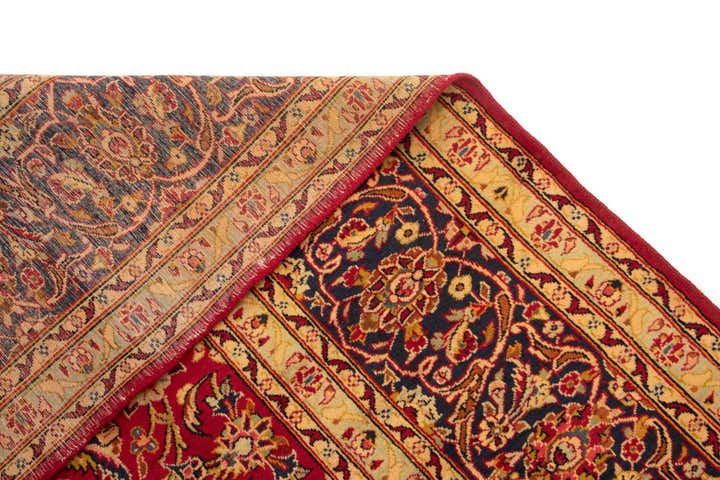9' 9 x 13' Hand Knotted Kashan Persian Wool Rug