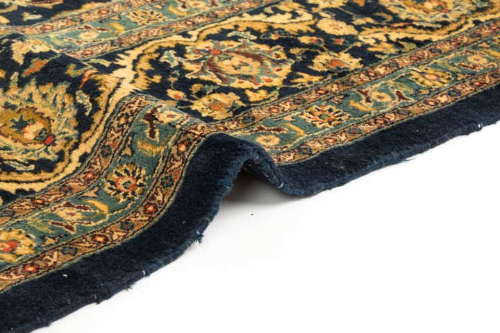 10' 1 x 13' Hand Knotted Kashan Persian Wool Rug