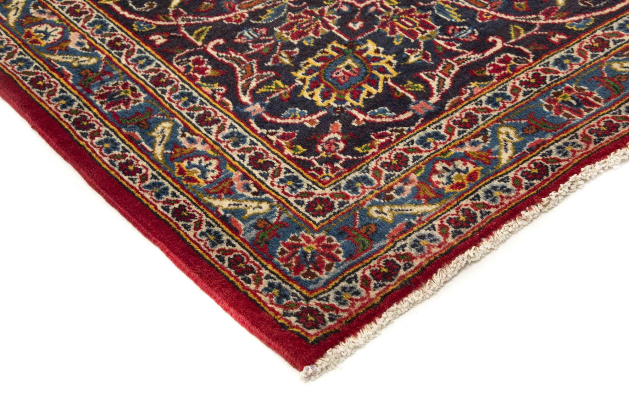 9' 3 x 12' 9 Hand Knotted Kashan Persian Wool Rug