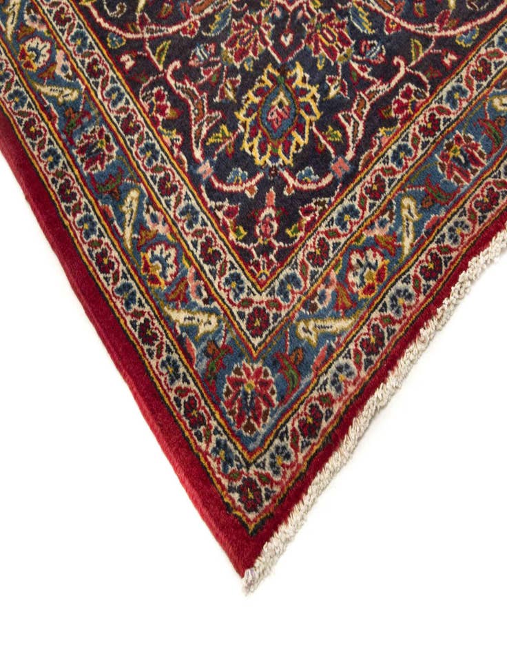 Detail image of 9' 3 x 12' 9 Hand Knotted Kashan Persian Wool Rug