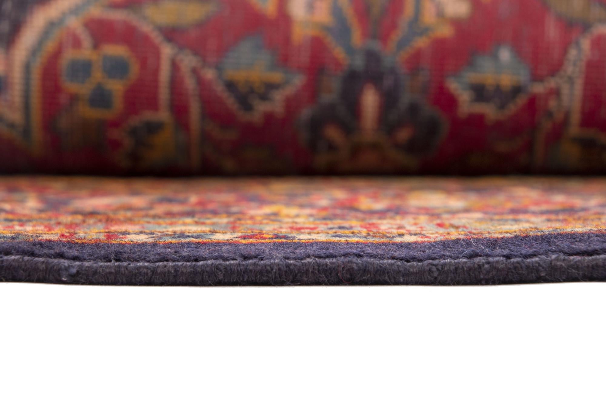 9' 7 x 13' 7 Hand Knotted Kashan Persian Wool Rug