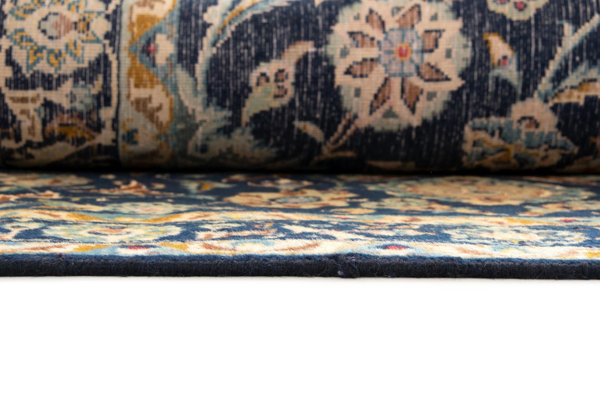 10' 3 x 13' 7 Hand Knotted Kashan Persian Wool Rug