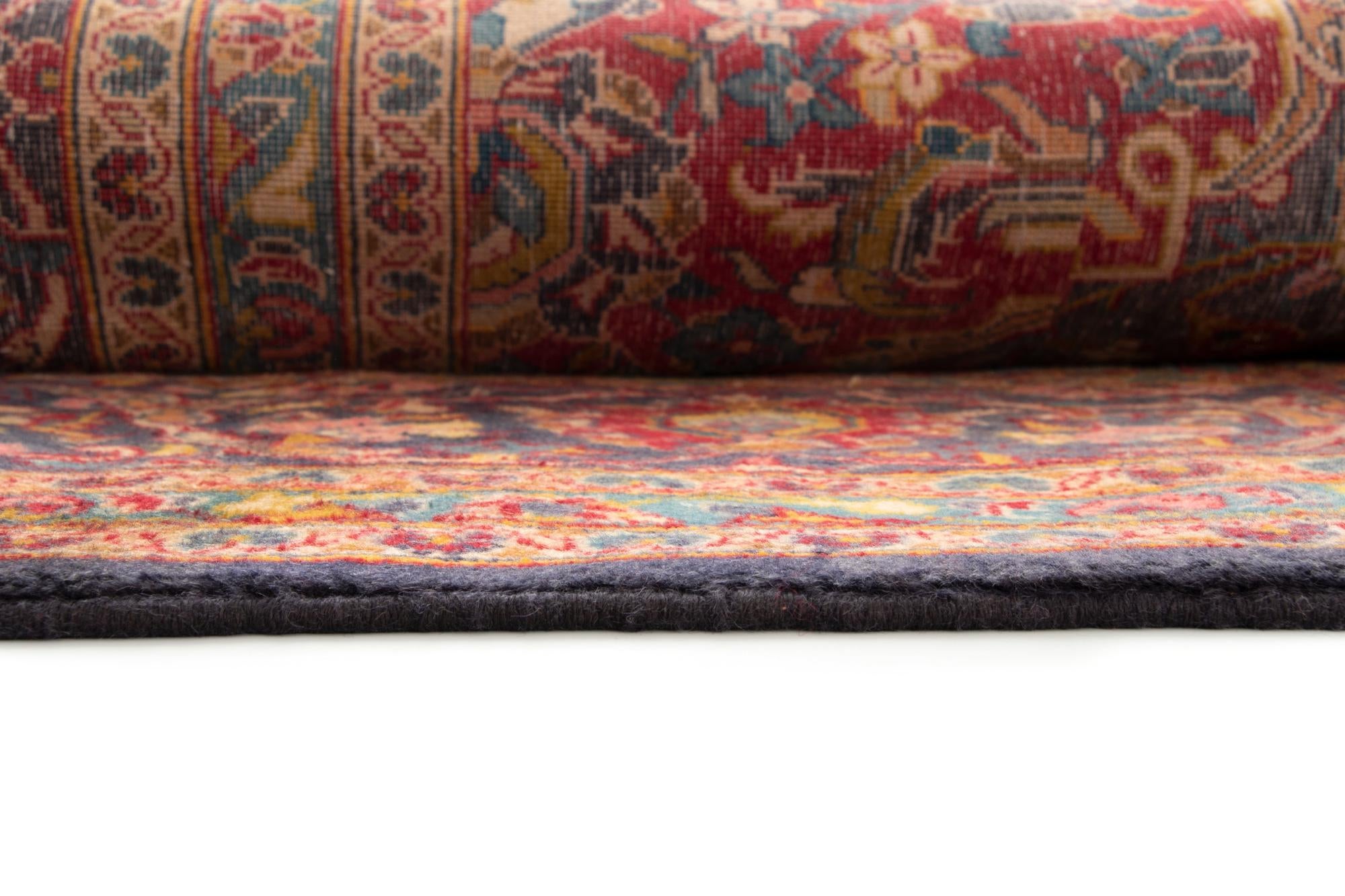 9' 6 x 14' 11 Hand Knotted Kashan Persian Wool Rug