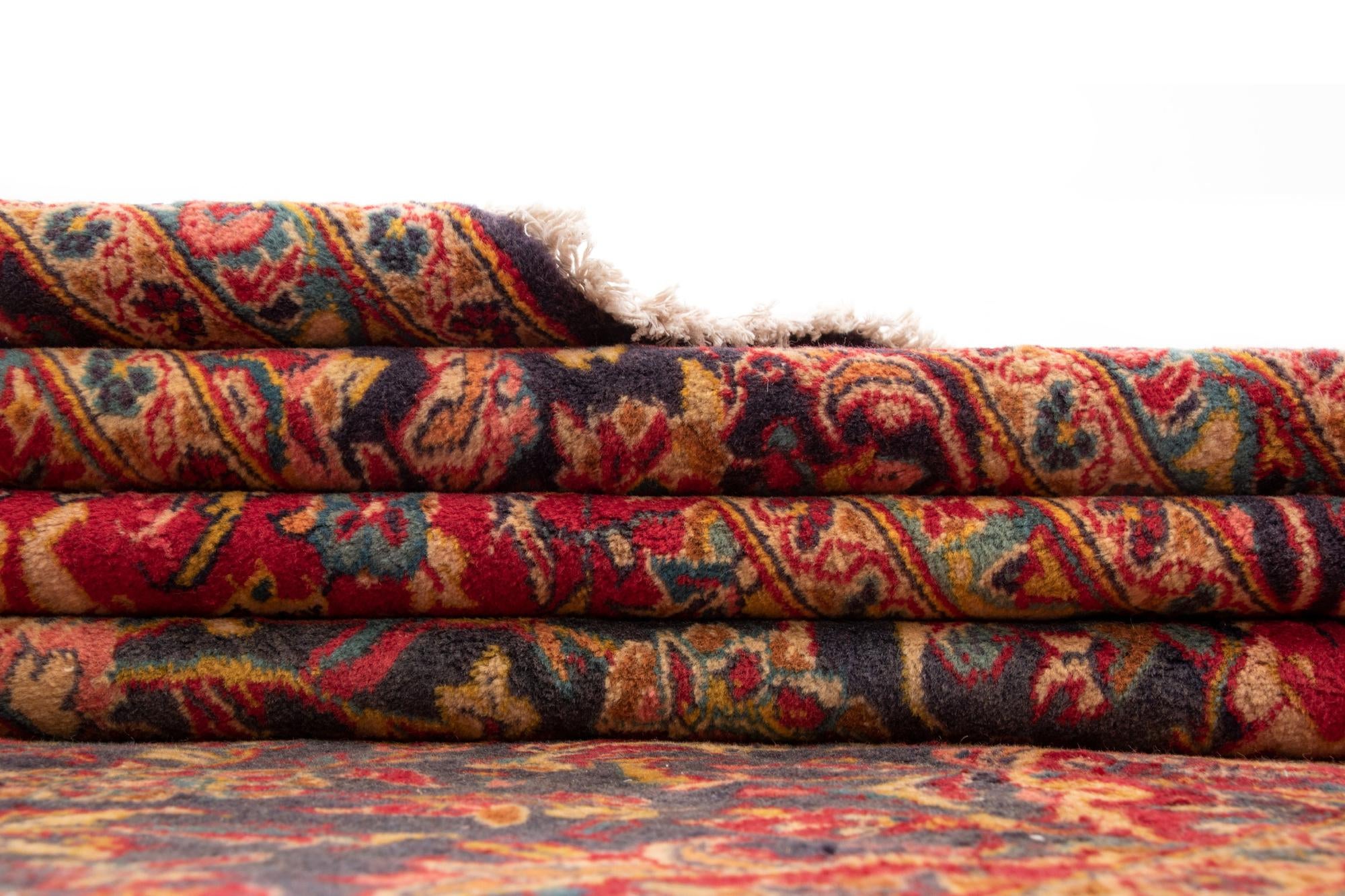 9' 6 x 14' 11 Hand Knotted Kashan Persian Wool Rug