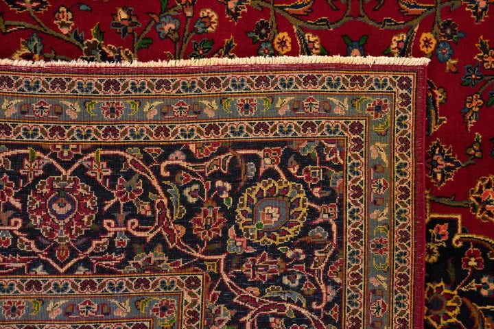 8' 3 x 11' 5 Hand Knotted Kashan Persian Rug