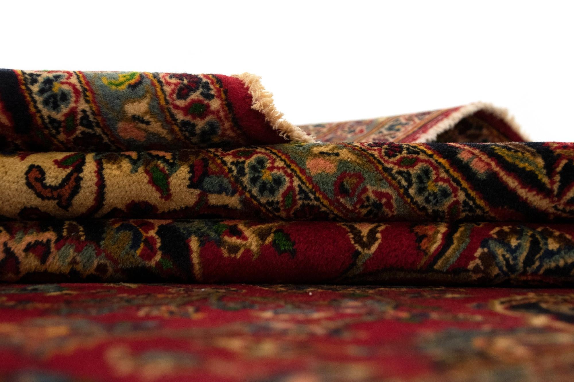 8' 3 x 11' 5 Hand Knotted Kashan Persian Rug