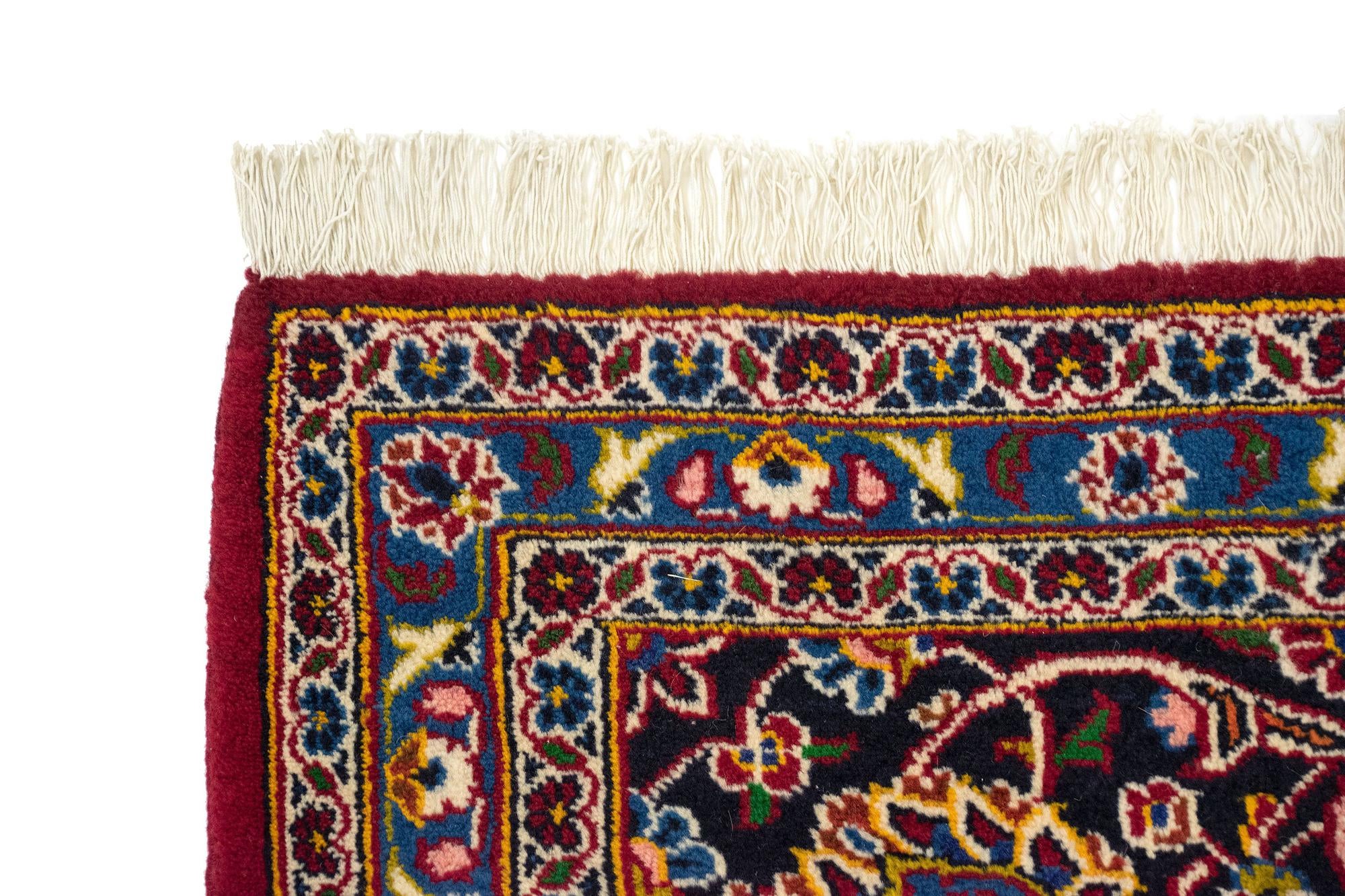 9' 11 x 12' 10 Hand Knotted Kashan Persian Wool Rug
