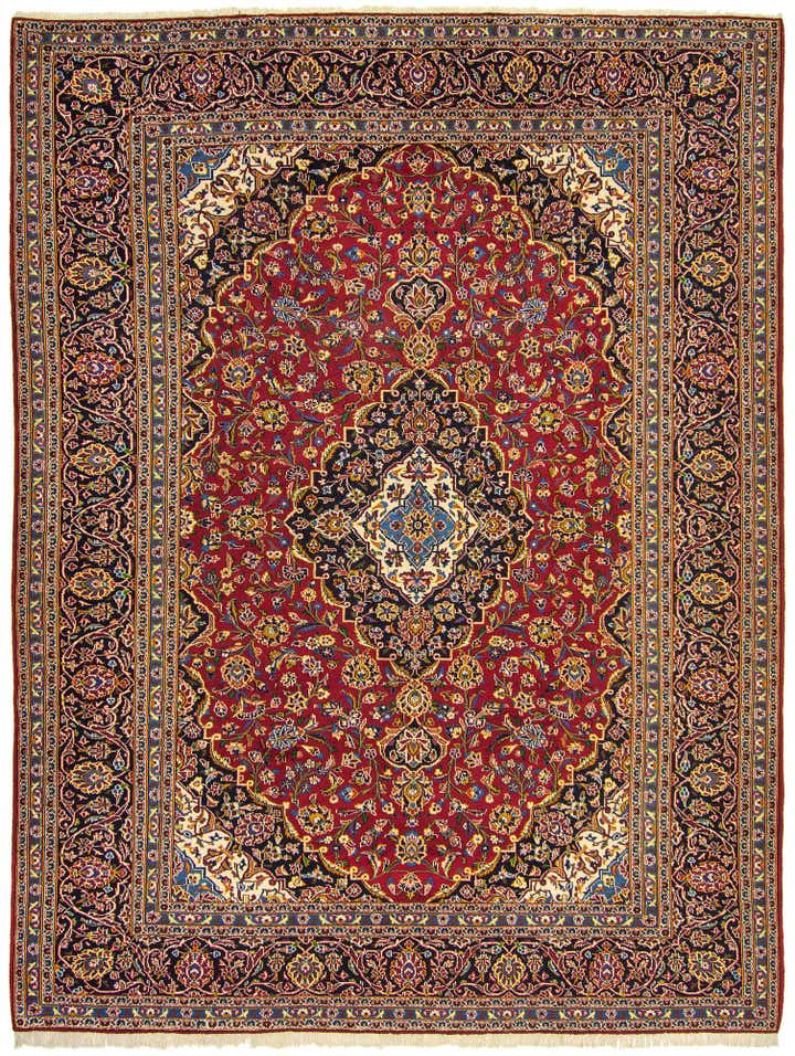300cm x 390cm Handgeknüpft Kashan Persisch Wolle Teppich