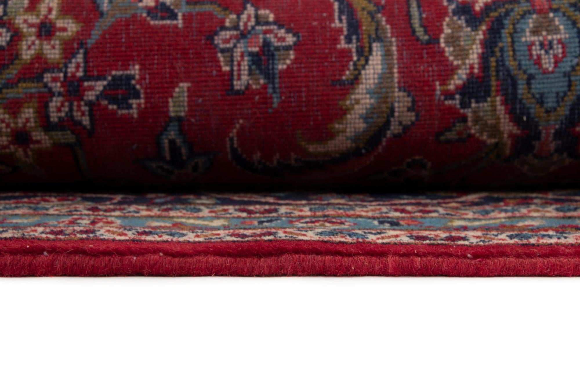 9' 8 x 13' 5 Hand Knotted Kashan Persian Wool Rug
