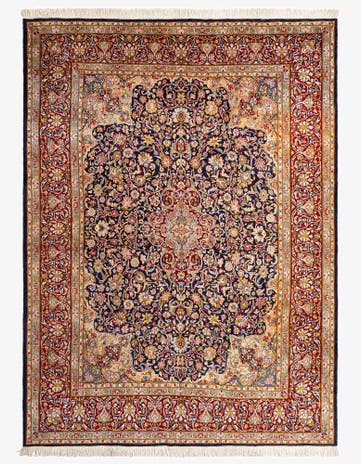 9' 9 x 13' 6 Kashan Wool Rug